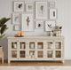 Jofran Inc. Rustic Shores Scrimshaw Cream 6-Door Low Accent Cabinet-1