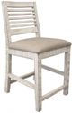 International Furniture Direct Stone Ivory 24" Counter Stool-0