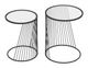 Zuo® Modern Shine 2-Piece Glass Top Nesting Tables with Black Framework-2