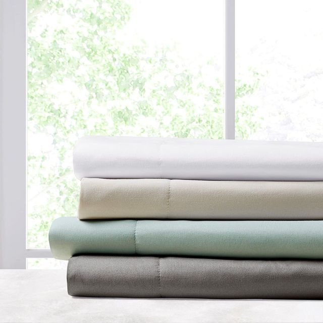 Olliix by Sleep Philosophy 4 Piece Grey King Smart Cool Microfiber Sheet Set-1