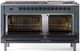 Ilve® Nostalgie II Series 60" Blue Grey Pro Style Dual Fuel Range-1