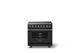 Viking® 5 Series 36" Antique Bronze Pro Style Induction Range with Polished Chrome Trim-3