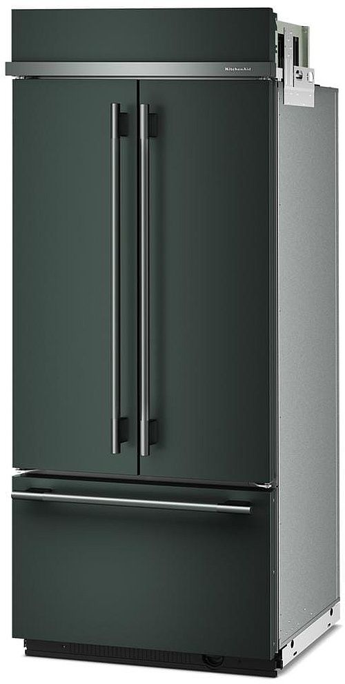 KitchenAid® 36" 20.8 Cu. Ft. Juniper Built In French Door Refrigerator with Platinum Interior-2