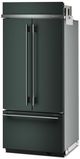 KitchenAid® 36" 20.8 Cu. Ft. Juniper Built In French Door Refrigerator with Platinum Interior-2