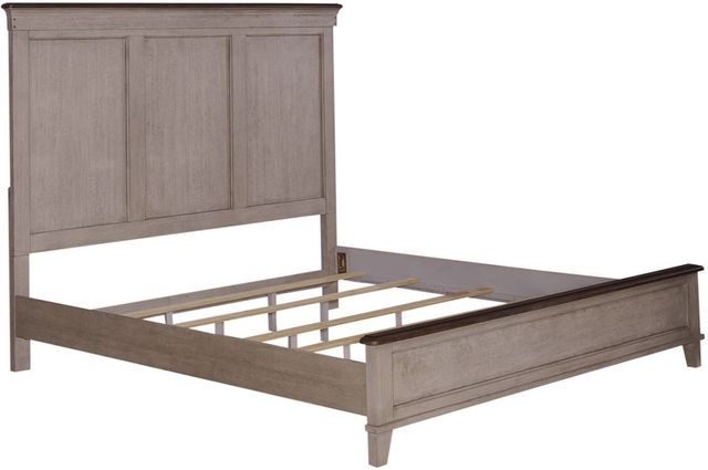 Liberty Furniture Ivy Hollow 5-Piece Dusty Taupe/Weathered Linen King Panel Bedroom Set-2