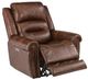 Flexsteel® Oscar Big Man's Brown Fabric Power Recliner with Power Headrest-0