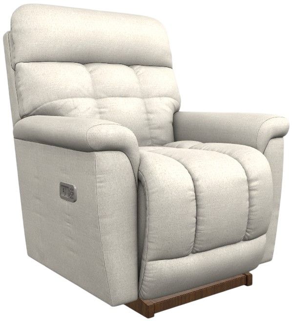 La-Z-Boy® Fulton Linen Power Rocking Recliner with Headrest and Lumbar-0