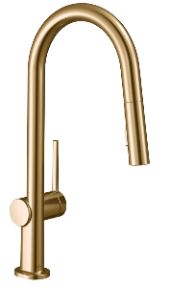 Hansgrohe Talis N Brushed Bronze A-Style 2-Spray Pull-Down High Arc Kitchen Faucet-0