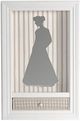 A & B  Home Beige/White Shadowbox Wall Decor with Pull Out Shelf-0