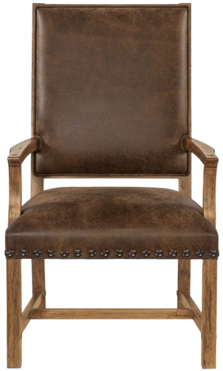 Hooker® Furniture Big Sky Seville Timber/Vintage Natural Host Dining Chair-2