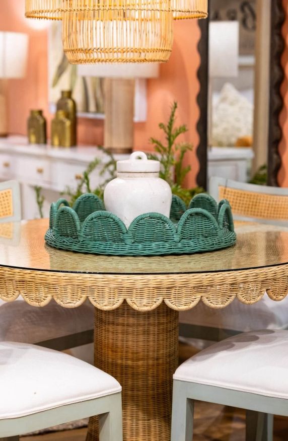Bramble Customizable Scalloped Round Tray-3