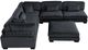 Homelegance® Traverse 6-Piece Black 135" Modular Sectional with Ottoman-1