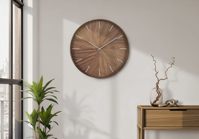 Monarch Specialties Inc. Brown 20" Wall Clock-1