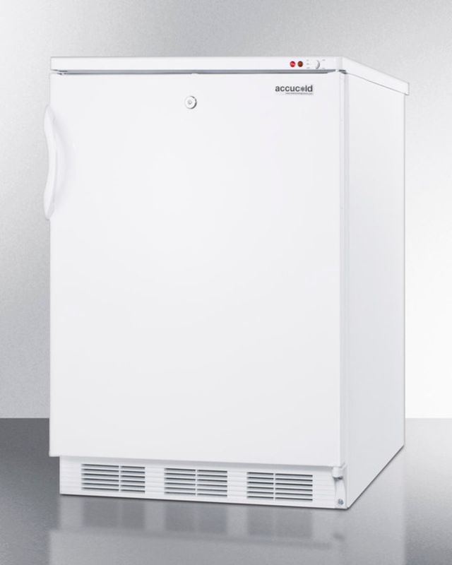 Accucold® by Summit® 24" 3.5 Cu. Ft. White Freestanding All Freezer-3