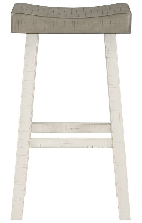 Homelegance® Caspian Coffee/White Pub Height Stool-3