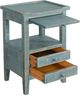 Sunny Designs™ Marina Sea Grass 2-Drawer Side Table with Lower Shelf-3