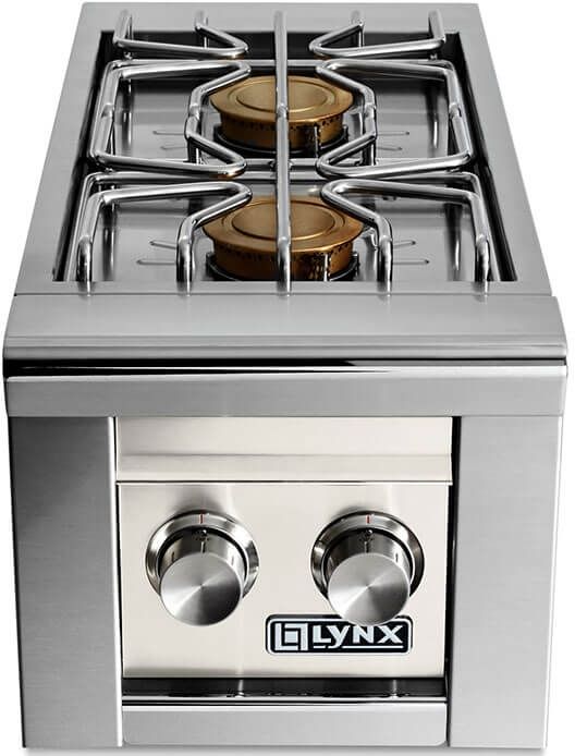 LYNX® Professional 13" Glacier Built-In Double Liquid Propane Side Burner-0