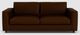 EQ3 Cello Narrow Leather Angled Arm Loveseat-1