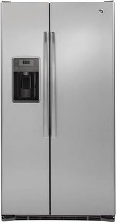 GE® 36 in. 21.9 Cu. Ft. Stainless Steel Counter Depth Side By Side Refrigerator