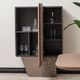 Michael Amini® Bristol Point Saddle Brown Bar Cabinet-2