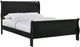 Elements International Louis Philippe Black Full Sleigh Bed-0