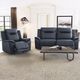 Primo™ International Casa Sienna Charell Jaxxon Blue Power Rocker Recliner-2