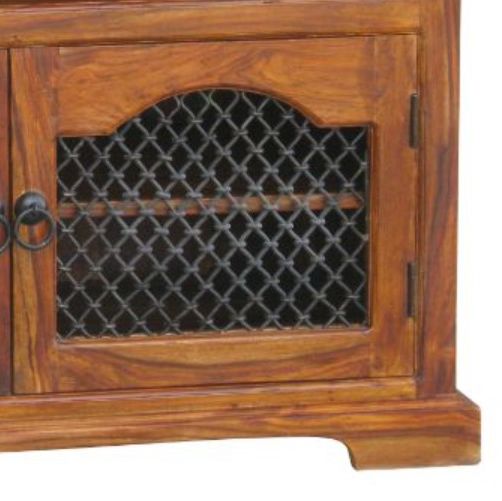 Jaipur Furniture Ganga Badroon Jali Brown TV Unit-1