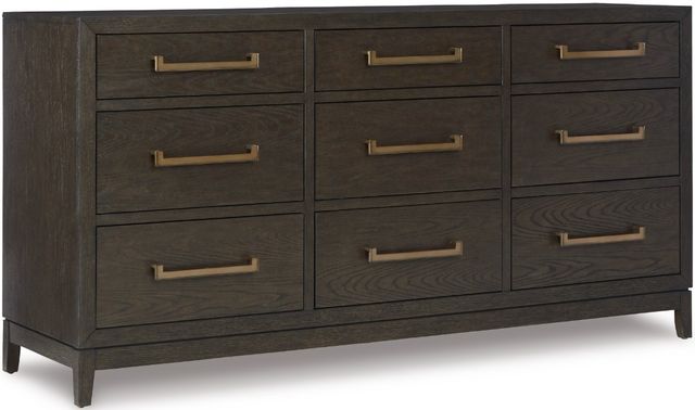 Signature Design by Ashley® Burkhaus 5-Piece Brown Queen Upholstered Bed Set-2