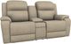 La-Z-Boy® Dorian Oatmeal Power Reclining Loveseat with Console and Headrest-0