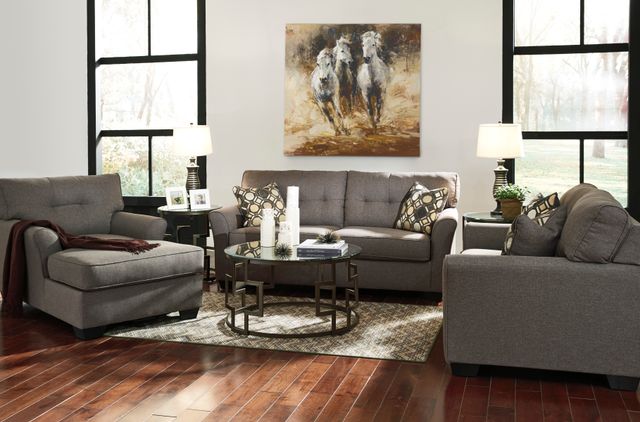 Signature Design by Ashley® Tibbee Slate Loveseat-2
