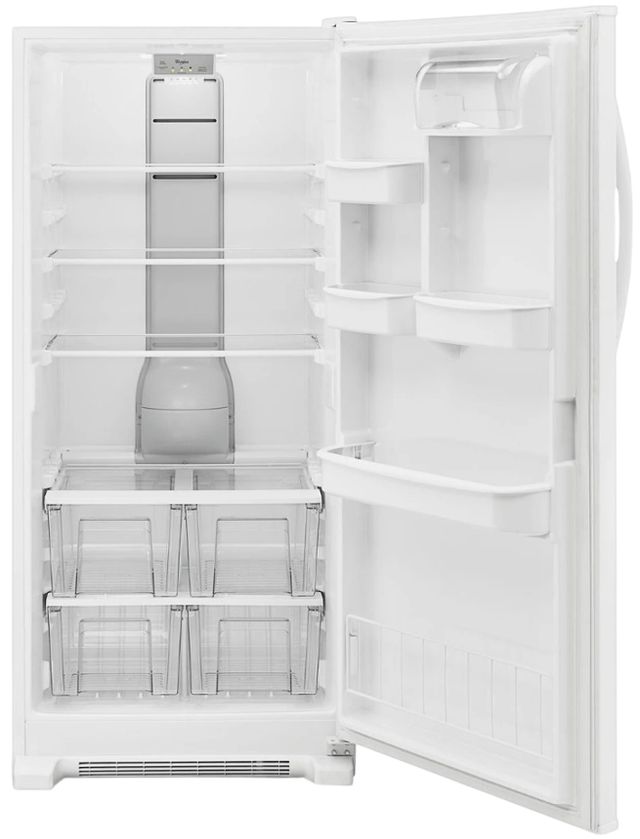 Whirlpool® 31" 17.8 Cu. Ft. Monochromatic White All Refrigerator with LED Lightning-1