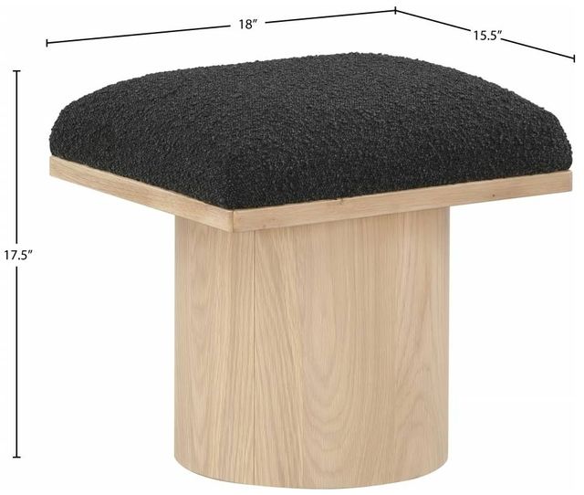 Meridian Furniture Pavilion Black/Natural Stool-2