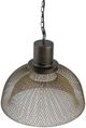 A & B Home Black Metal Netted Chandelier-1
