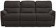 La-Z-Boy® Trouper Walnut Leather Power Reclining Sofa with Headrest-0