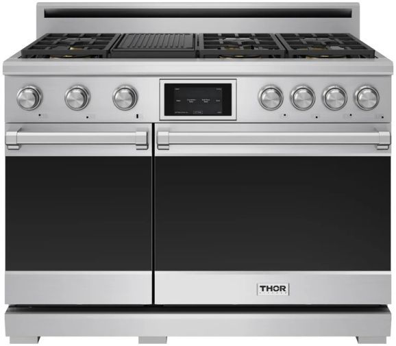 Thor Kitchen® X Series 48" Stainless Steel Freestanding Pro Style Dual Fuel LP Gas Range-0