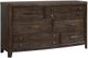 Bernards Fulton 3-Piece Dark Brown Queen Panel Bed Set-2