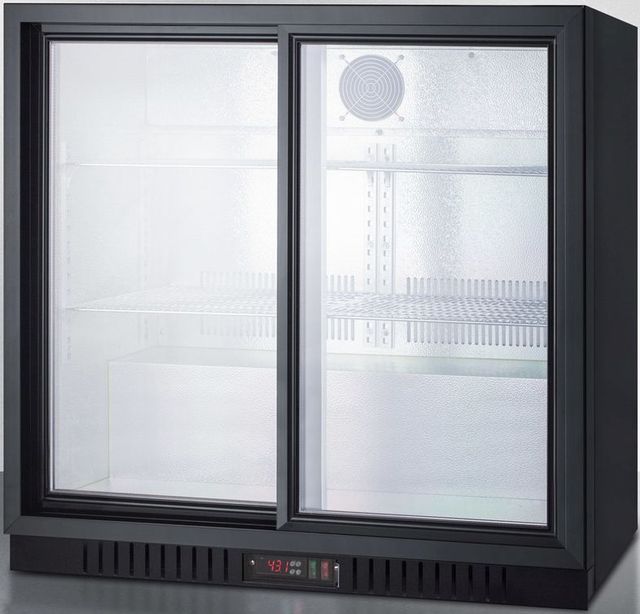 Summit® Commercial Series 7.4 Cu. Ft. Black Beverage Center-1