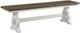 Intercon Drake French Oak/Rustic White Dining Bench-0