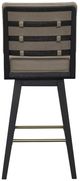 Bernards Elure Black/Latte Swivel Bar Stool-2