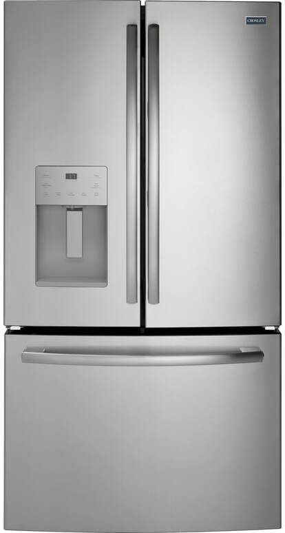 Crosley® (Built by GE) 25.6 Cu. Ft. Stainless Steel Freestanding Bottom Freezer Refrigerator-0