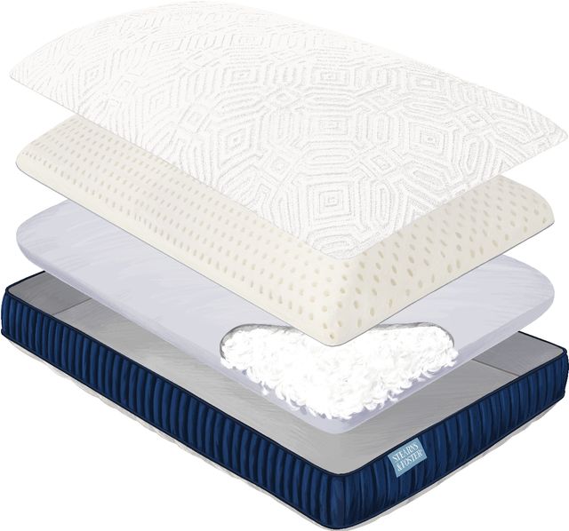 Stearns & Foster® Lux Estate Latex/Down Blend King Bed Pillow-3