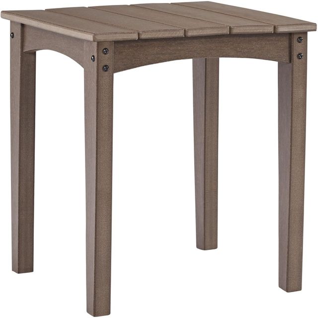 Signature Design by Ashley® Emmeline Brown Polyethylene Outdoor End Table-0