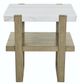 Steve Silver Co. Perth White End Table with Sand Base-2