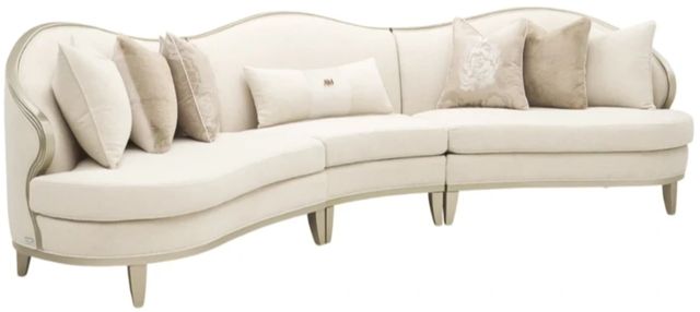 Michael Amini® Camellia Field 3-Piece Caramel Sofa-0