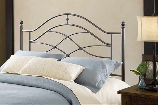 HH2 Home Cole Black Twinkle Full/Queen Metal Headboard-0