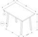 Monarch Specialties Inc. Dark Taupe Wood  Top Dining Table with Metal Base-1