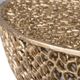 A & B Home Gold Aluminum Oval Coffee Table-2