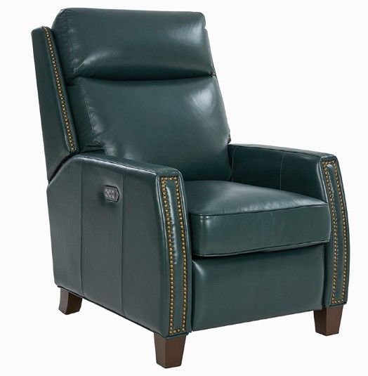 BarcaLounger® Anaheim Highland Emerald Power Recliner with Power Headrest and Lumbar-0