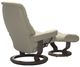 Stressless® by Ekornes® Customizable Sunrise Small Manual Recliner and Ottoman with Classic Base-3