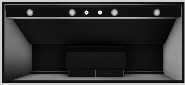 Vent-A-Hood® 54" Wall Mounted Range Hood-Black-1